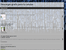 Tablet Screenshot of descargaparacelulares.blogspot.com