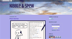 Desktop Screenshot of nibbleandspew.blogspot.com