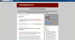 Desktop Screenshot of contemplations2010.blogspot.com