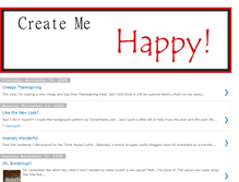 Tablet Screenshot of createmehappy.blogspot.com