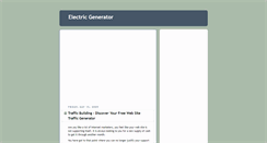 Desktop Screenshot of electricgenerator.blogspot.com