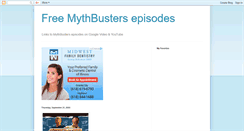 Desktop Screenshot of mythbusterslinks.blogspot.com