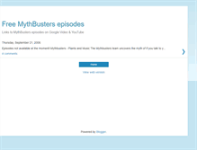 Tablet Screenshot of mythbusterslinks.blogspot.com