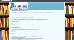 Desktop Screenshot of bankingservicesacademy.blogspot.com