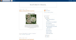 Desktop Screenshot of natures-trail.blogspot.com