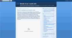 Desktop Screenshot of desdeelsur4to.blogspot.com