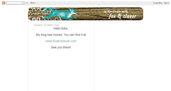 Desktop Screenshot of foxandclover.blogspot.com