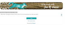 Tablet Screenshot of foxandclover.blogspot.com
