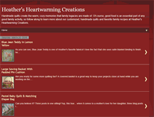 Tablet Screenshot of heathersheartwarmingcreations.blogspot.com