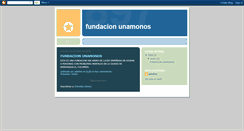 Desktop Screenshot of fundacionunamonos.blogspot.com