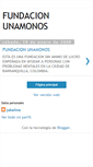 Mobile Screenshot of fundacionunamonos.blogspot.com