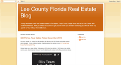 Desktop Screenshot of leecountyfloridarealestateblog.blogspot.com