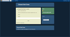 Desktop Screenshot of chesedshelemes.blogspot.com