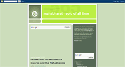 Desktop Screenshot of mahabharatonline.blogspot.com