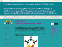 Tablet Screenshot of findingourvoices-healingart.blogspot.com