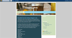 Desktop Screenshot of canningchris.blogspot.com