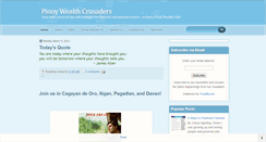 Desktop Screenshot of pinoywealthcrusaders.blogspot.com