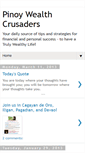 Mobile Screenshot of pinoywealthcrusaders.blogspot.com