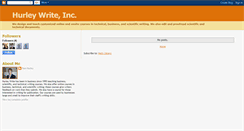 Desktop Screenshot of hurleywrite.blogspot.com