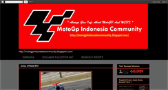 Desktop Screenshot of motogpindonesiacommunity.blogspot.com