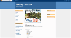 Desktop Screenshot of campingchecklist.blogspot.com