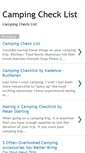 Mobile Screenshot of campingchecklist.blogspot.com