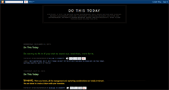 Desktop Screenshot of do-this-today.blogspot.com