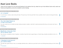 Tablet Screenshot of must-love-books.blogspot.com