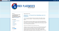 Desktop Screenshot of cyberplacements.blogspot.com