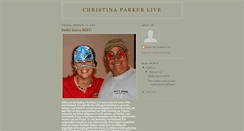 Desktop Screenshot of christinaparkerlive.blogspot.com