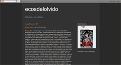 Desktop Screenshot of ecosdelolvido.blogspot.com