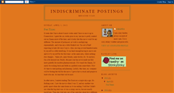 Desktop Screenshot of indiscriminatepostings.blogspot.com