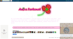 Desktop Screenshot of amirafarhanah.blogspot.com