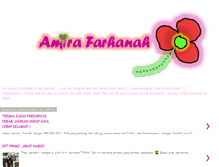 Tablet Screenshot of amirafarhanah.blogspot.com