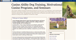 Desktop Screenshot of canineability.blogspot.com