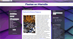 Desktop Screenshot of fiestasenmarinilla.blogspot.com