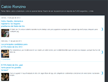 Tablet Screenshot of calcioronzino.blogspot.com