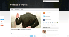 Desktop Screenshot of criminalconduct.blogspot.com