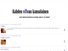 Tablet Screenshot of kahdenviivankansalainen.blogspot.com