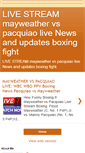 Mobile Screenshot of mayweathervspacquiaolivestreamingtv.blogspot.com