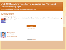 Tablet Screenshot of mayweathervspacquiaolivestreamingtv.blogspot.com