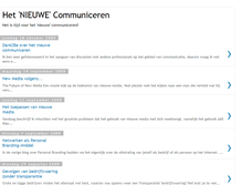 Tablet Screenshot of hetnieuwecommuniceren.blogspot.com