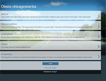 Tablet Screenshot of olasia-chicagowianka.blogspot.com