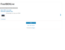 Tablet Screenshot of freexboxlive-freexboxlive.blogspot.com