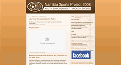 Desktop Screenshot of namibiaproject-sportsanddevelopment.blogspot.com