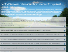 Tablet Screenshot of entrenamientoycrecimientoespiritual.blogspot.com