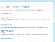 Tablet Screenshot of classifiedjobvacancynigeria.blogspot.com