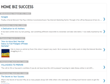 Tablet Screenshot of homebizsuccess-secrets.blogspot.com