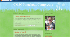 Desktop Screenshot of cmsgknockout2011.blogspot.com