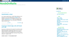 Desktop Screenshot of noobonrails.blogspot.com